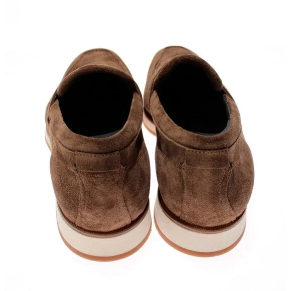 Di Bianco NWB Brera Classic Suede Loafers Size 10 in Tundra Brown